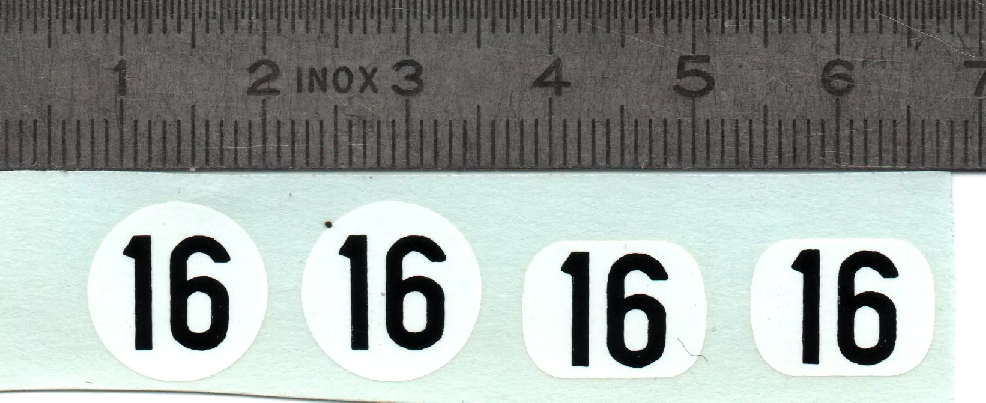 Décalques N°16 - Échelle 1:43 - X4