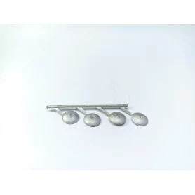 4 inserts ø9mm - White Metal |Pièces et kits pour voitures miniatures