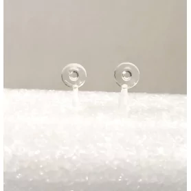 2 Optiques de phare en résine translucide - ø5mm - X2