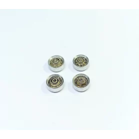4 Jantes ø9.50 mm avec inserts - 1:43 |Pièces et kits pour voitures...