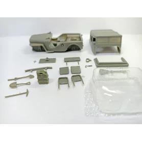 Incomplet - KIT Peugeot 203 JEEP Fermé - Résine - 1:43 |Pièces et k...