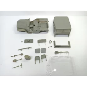 Incomplet - KIT Peugeot 203 JEEP Fermé - Résine - 1:43 |Pièces et k...