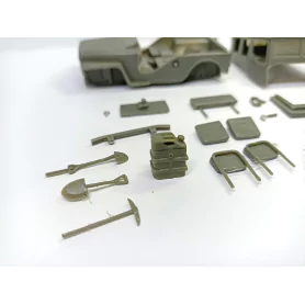Incomplet - KIT Peugeot 203 JEEP Fermé - Résine - 1:43 |Pièces et k...