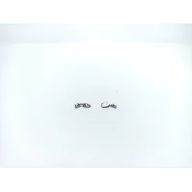 2 rétroviseurs rectangulaires chromés (même côté) - 4X2.60 mm - 1:4...