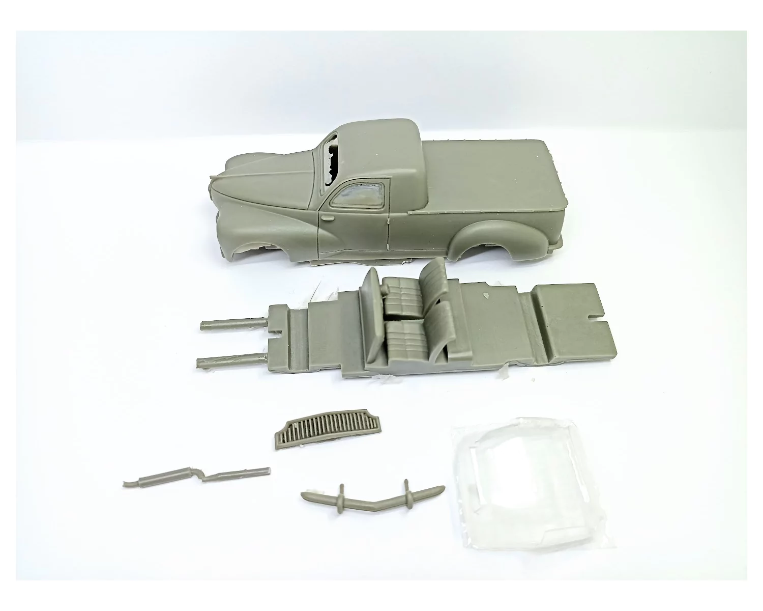 Incomplet : Kit Peugeot 203 Pick-up - Résine - 1:43 |Pièces et kits...
