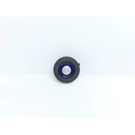 4 roues complètes - Diam. 17mm - Bleu - Ech. 1:43 - Résine