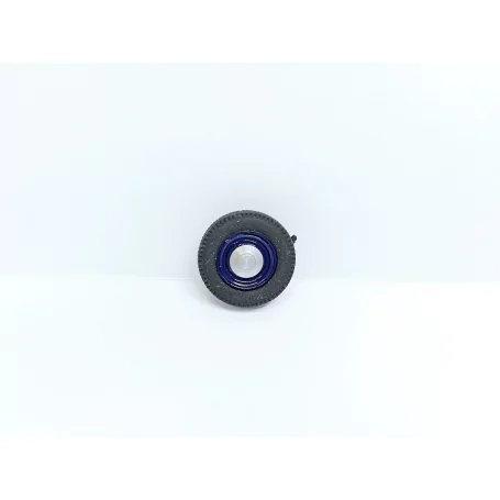 4 roues complètes - Diam. 17mm - Bleu - Ech. 1:43 - Résine
