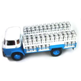 5 Bidons à lait en aluminium - Lg : 13.40mm pour dioramas et miniat...