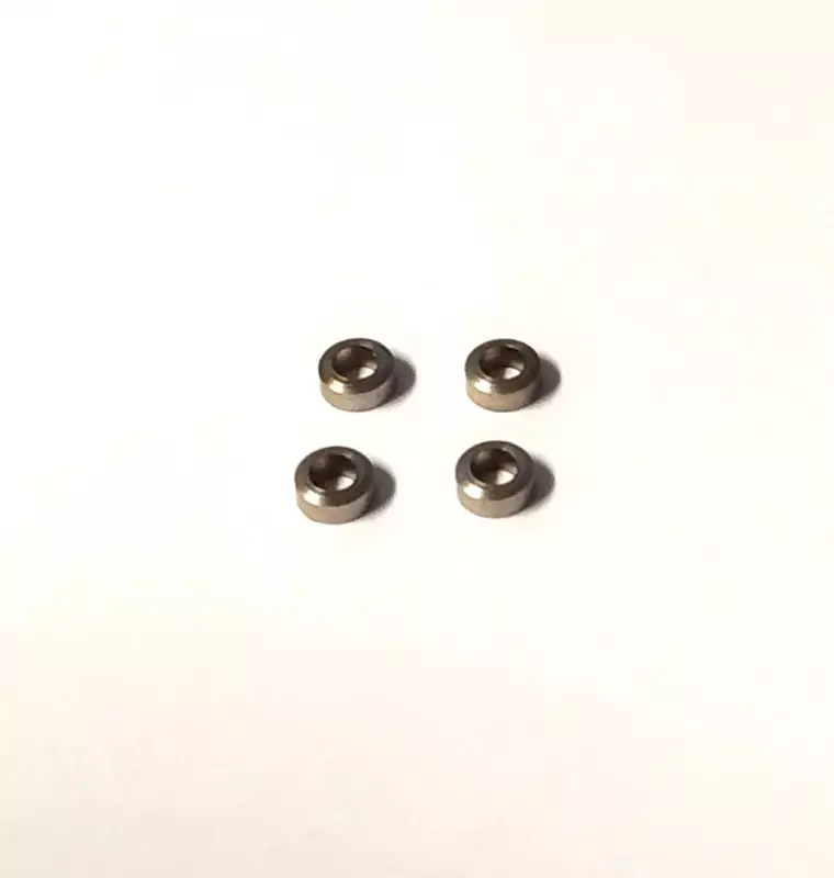 4 Embases ø3.50 en laiton traité  - Ech. 1:43