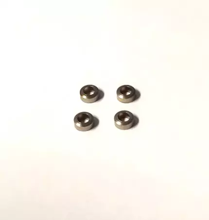 4 Embases ø3.50 en laiton traité  - Ech. 1:43