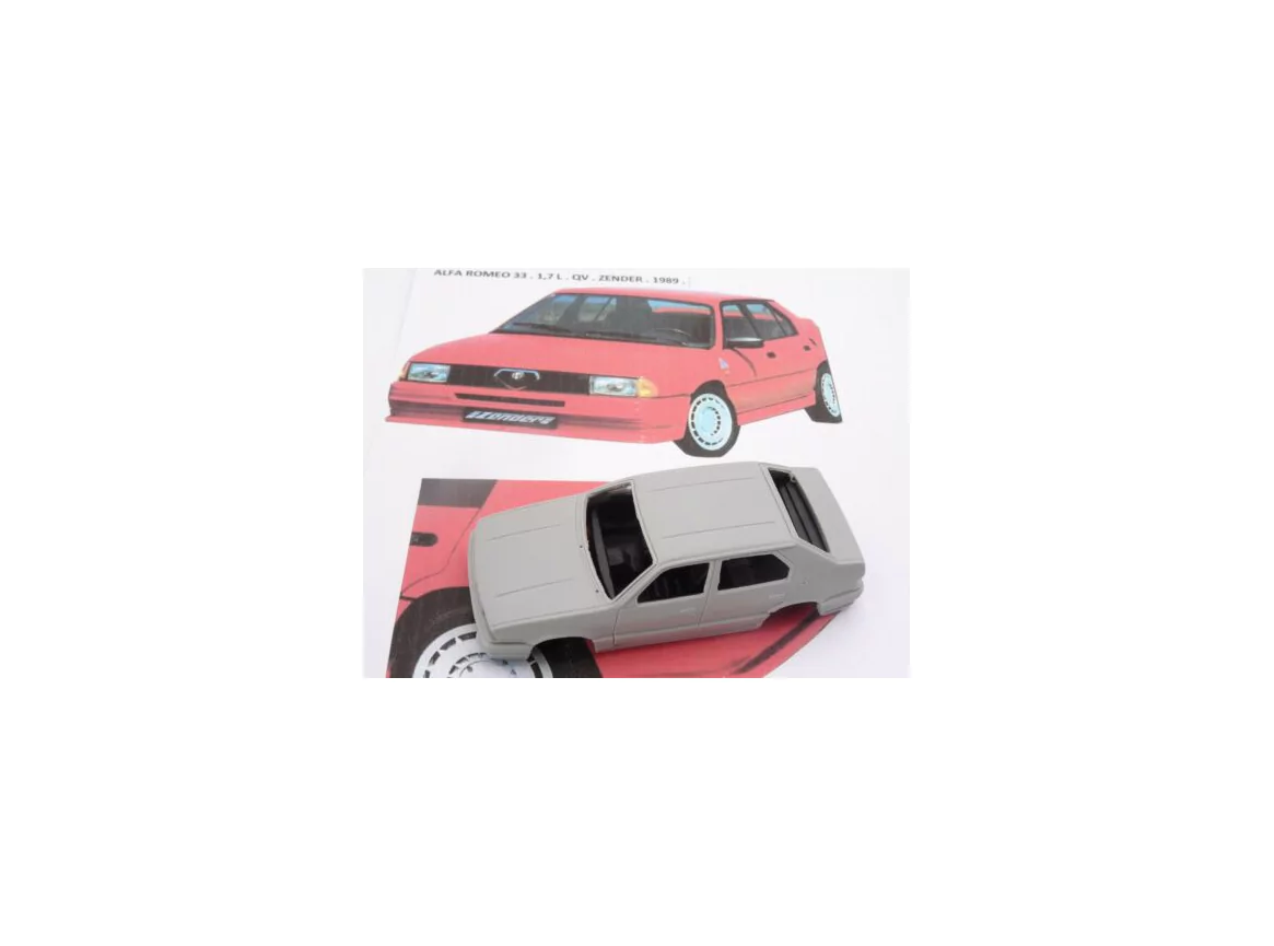 Marketplace : ALEZAN MODELS KIT 1/43 ALFA ROMEO 33 1,7 L QV ZENDER 1989 - ALEZAN  - 1:43