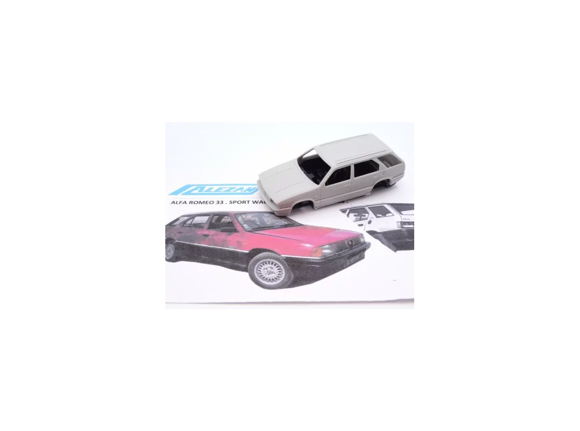 Marketplace : ALEZAN MODELS KIT 1/43 ALFA ROMEO 33 SPORT WAGON 4x4 JANTES BBS 1988 - ALEZAN  - 1:43