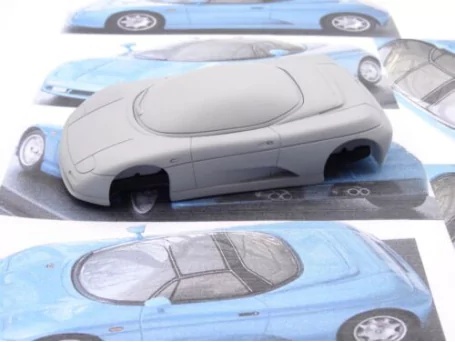 Marketplace : ALEZAN MODELS KIT 1/43 DE TOMASO GUARA MAQUETTE PRESENTATION 1994 - ALEZAN  - 1:43