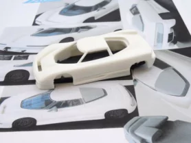 Marketplace : ALEZAN MODELS KIT 1/43 BUGATTI EB110 BERTONE CONCEPT N°2 1990 - ALEZAN  - 1:43