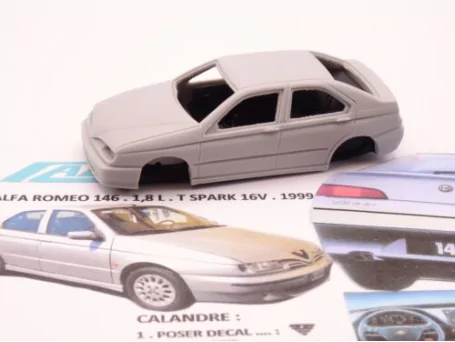 Marketplace : ALEZAN MODELS KIT 1/43 ALFA ROMEO 146 1,8 L TWIN SPARK .16 V .1999 - ALEZAN  - 1:43