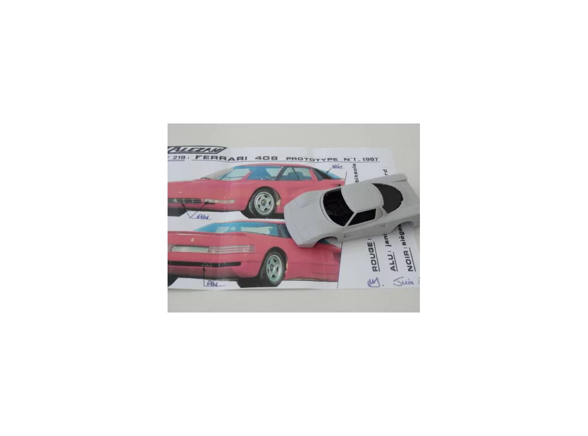 Marketplace : ALEZAN MODELS KIT 1/43 FERRARI 408 PROTOTYPE N°1 1987 - ALEZAN  - 1:43