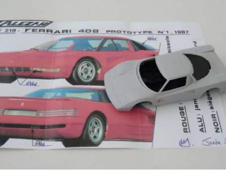 Marketplace : ALEZAN MODELS KIT 1/43 FERRARI 408 PROTOTYPE N°1 1987 - ALEZAN  - 1:43