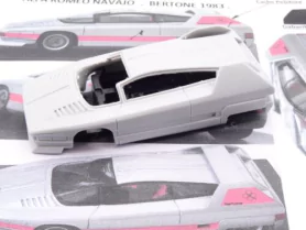 Marketplace : ALEZAN MODELS KIT 1/43 ALFA ROMEO NAVAJO BERTONE 1976 Couleur : alu - ALEZAN  - 1:43