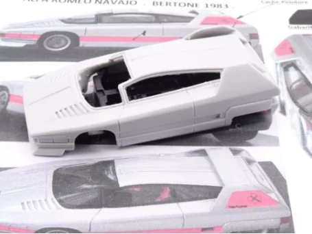 Marketplace : ALEZAN MODELS KIT 1/43 ALFA ROMEO NAVAJO BERTONE 1976 Couleur : alu - ALEZAN  - 1:43