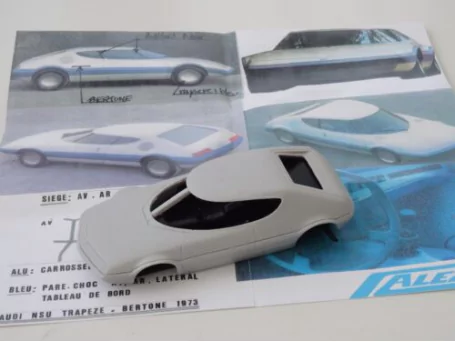 Marketplace : ALEZAN MODELS .1/43 NSU TRAPEZE .CONCEPT BERTONE 1973 - ALEZAN  - 1:43