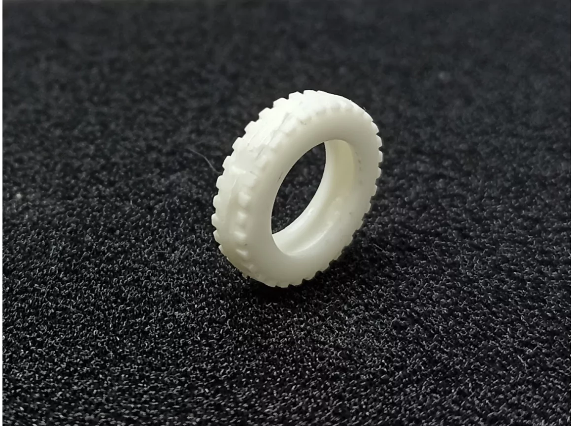 4 pneus striés creux - Camions CIJ - ø19mm - Blanc - 1/43 |Pièces e...