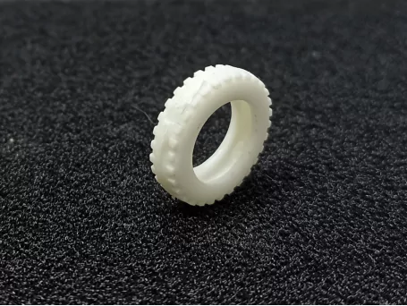 4 pneus striés creux - Camions CIJ - ø19mm - Blanc - 1/43 |Pièces e...