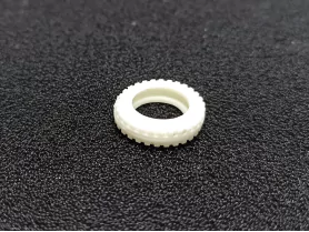 4 pneus striés creux - Camions CIJ - ø19mm - Blanc - 1/43 |Pièces e...