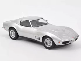 Marketplace - Chevrolet Corvette Coupe 1969 Gris - Norev - 1:18