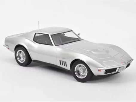 Marketplace - Chevrolet Corvette Coupe 1969 Gris - Norev - 1:18