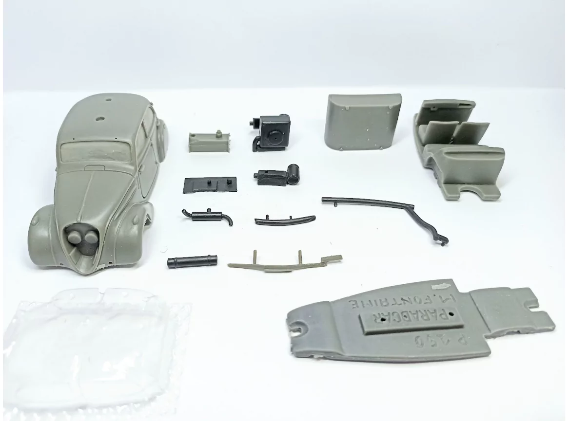 KIT - Incomplet - Peugeot 202 Gazogène 1941 - Résine - 1:43 |Pièces...
