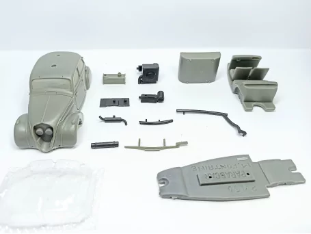 KIT - Incomplet - Peugeot 202 Gazogène 1941 - Résine - 1:43 |Pièces...