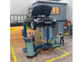Marketplace : Service de vidange d'huile mécanique - Résine - 1:43