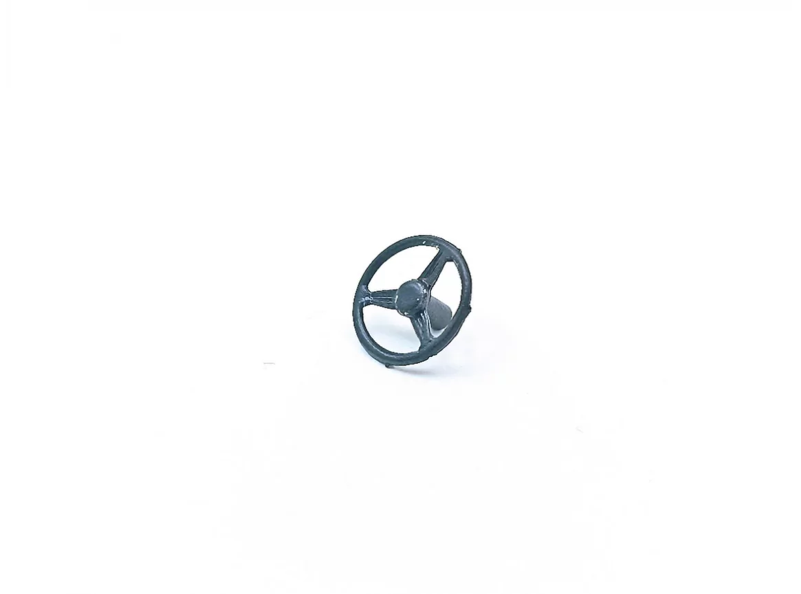 Volant 3 branches ø10mm - White Metal - Noir - 1:43