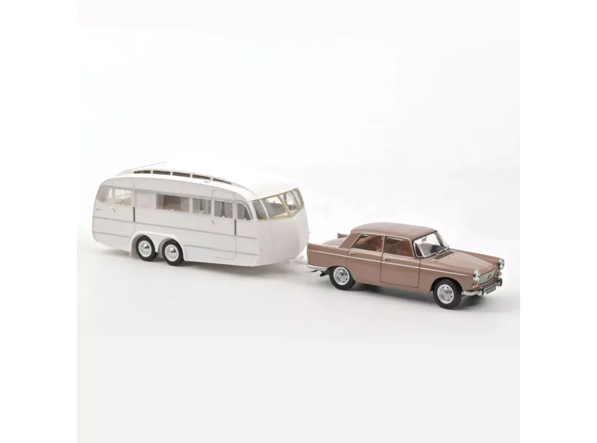 Marketplace - Peugeot 404 1965 Brun métallisé avec caravane Hénon  ...