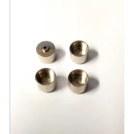 4 Jantes en laiton chromé Ø 10.20 x 8mm -  Ech 1:43 - CPC Production