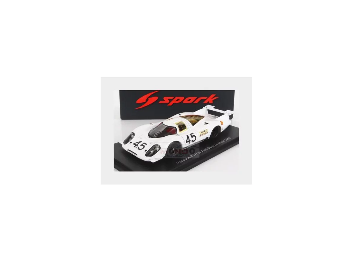 Porsche 917Lh 4.5L n°45 Test 24H Le Mans 1969 White