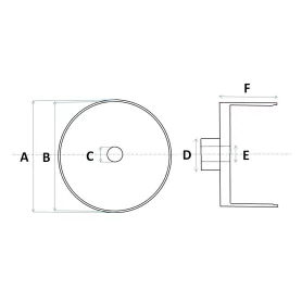 4 Jantes en Aluminium Ø 9.50 x 8.50 mm - Ech 1:43 - CPC Production