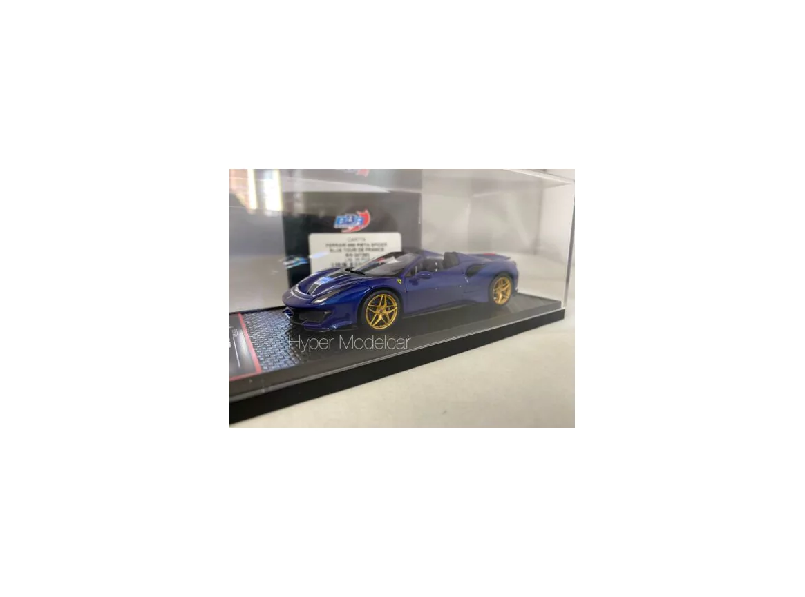 Marketplace - Ferrari 488 Circuit Spider2019 Bleu Tour De France - BBR Models - 1/43