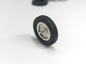 4 roues avec jantes à Rayons ø18mm - Aluminium - 1:43