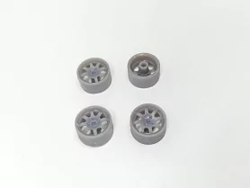 4 jantes 8 branches ø11.50 mm - Résine 3D - 1:43