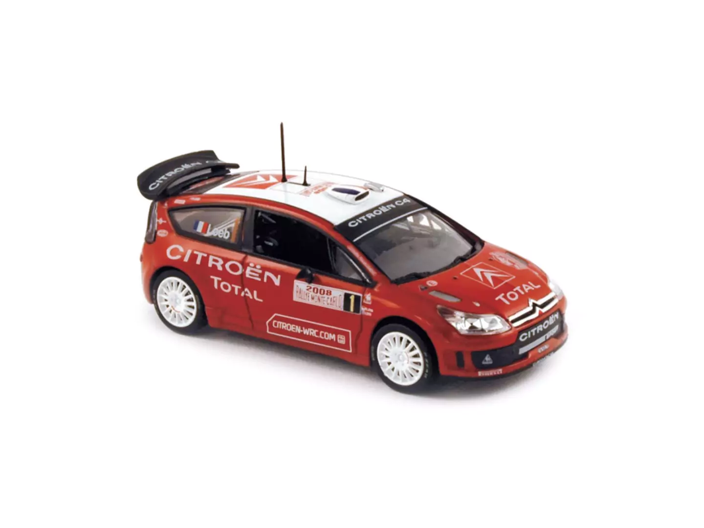 Marketplace : Citroën C4 WRC - Rallye Monte Carlo 2008- Loeb / Elena - Norev - 1:43
