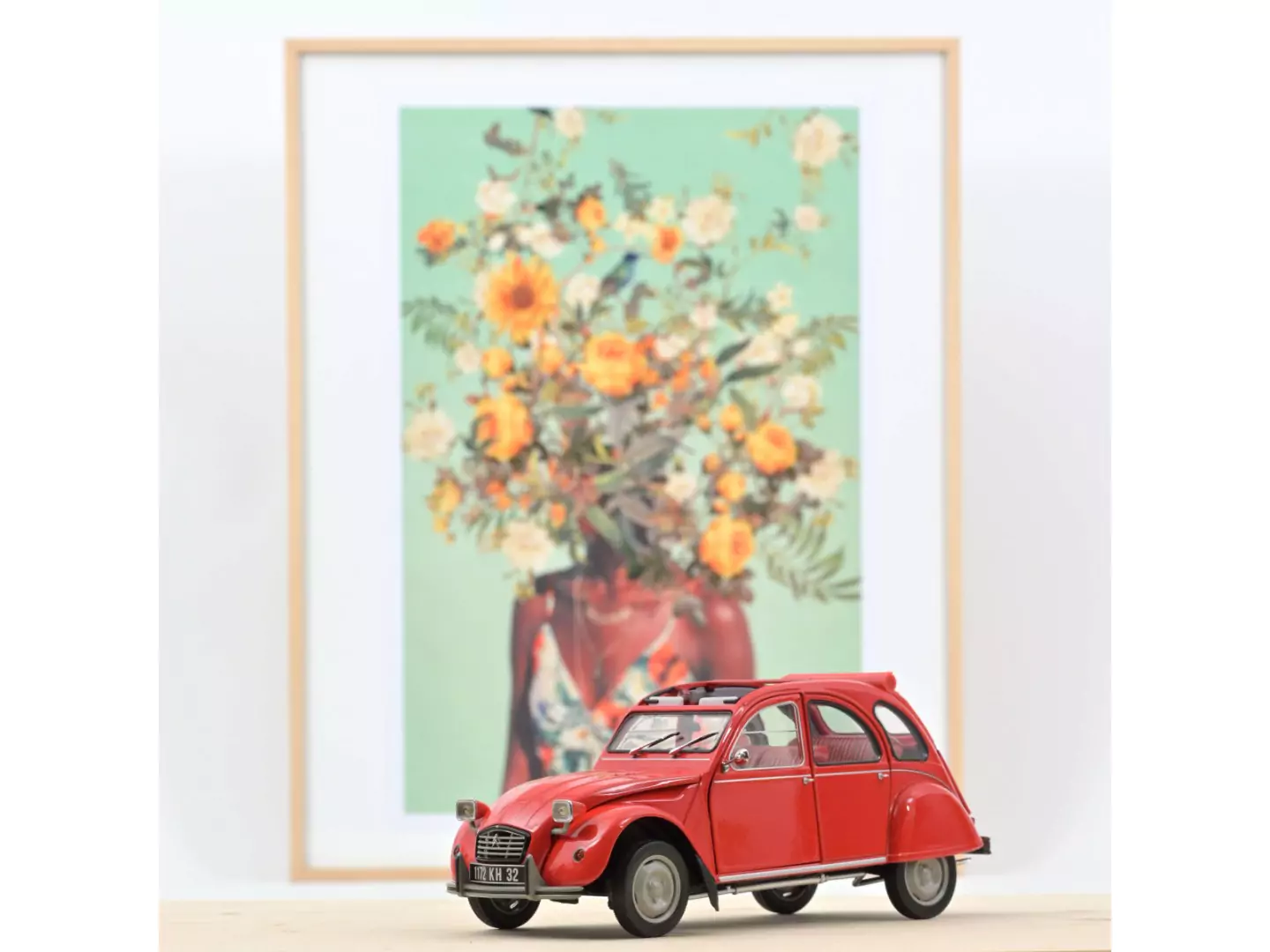 Marketplace - Citro毛n 2CV 1979 Rouge G茅ranium - Norev - 1:18