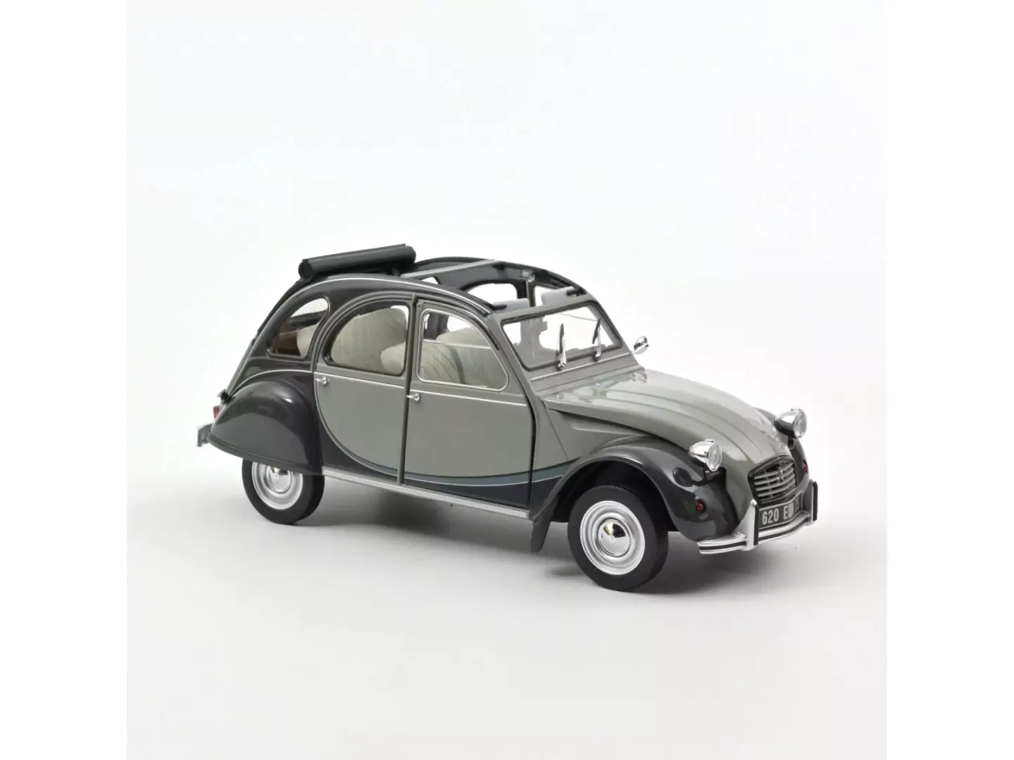 Marketplace - Citro毛n 2CV Charleston 1983 Gris Cormoran et Gris Nocturne - Norev - 1:18