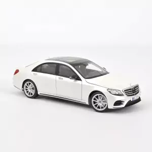 Marketplace - Mercedes-Benz Classe S AMG-Line 2018 Blanc métallisé - Norev - 1:18