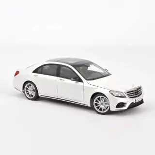 Marketplace - Mercedes-Benz Classe S AMG-Line 2018 Blanc métallisé - Norev - 1:18