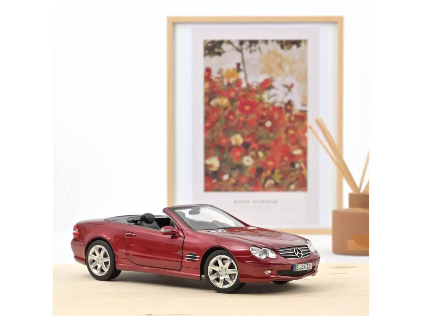 Marketplace - Mercedes-Benz SL 500 2003 Rouge métallisé - Norev - 1:18