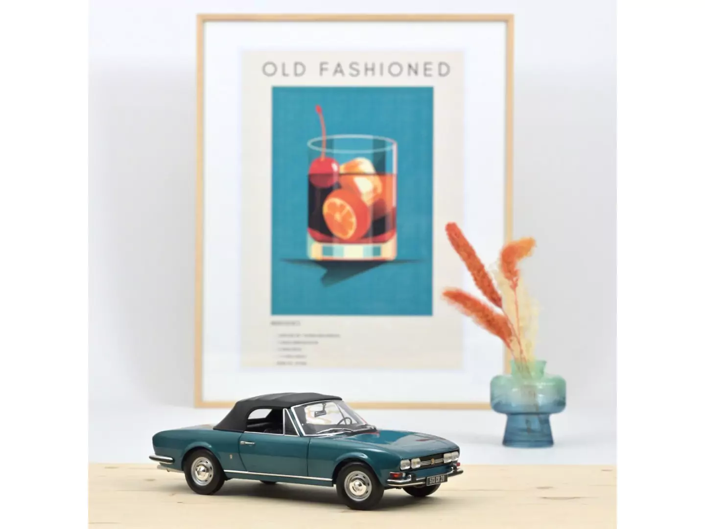 Marketplace - Peugeot 504 Cabriolet 1969 Bleu métallisé - Norev - 1:18