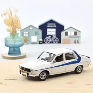 Marketplace - Renault 12 1984 Blanc avec décoration bleue - Norev - 1:18
