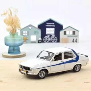 Marketplace - Renault 12 1984 Blanc avec décoration bleue - Norev - 1:18