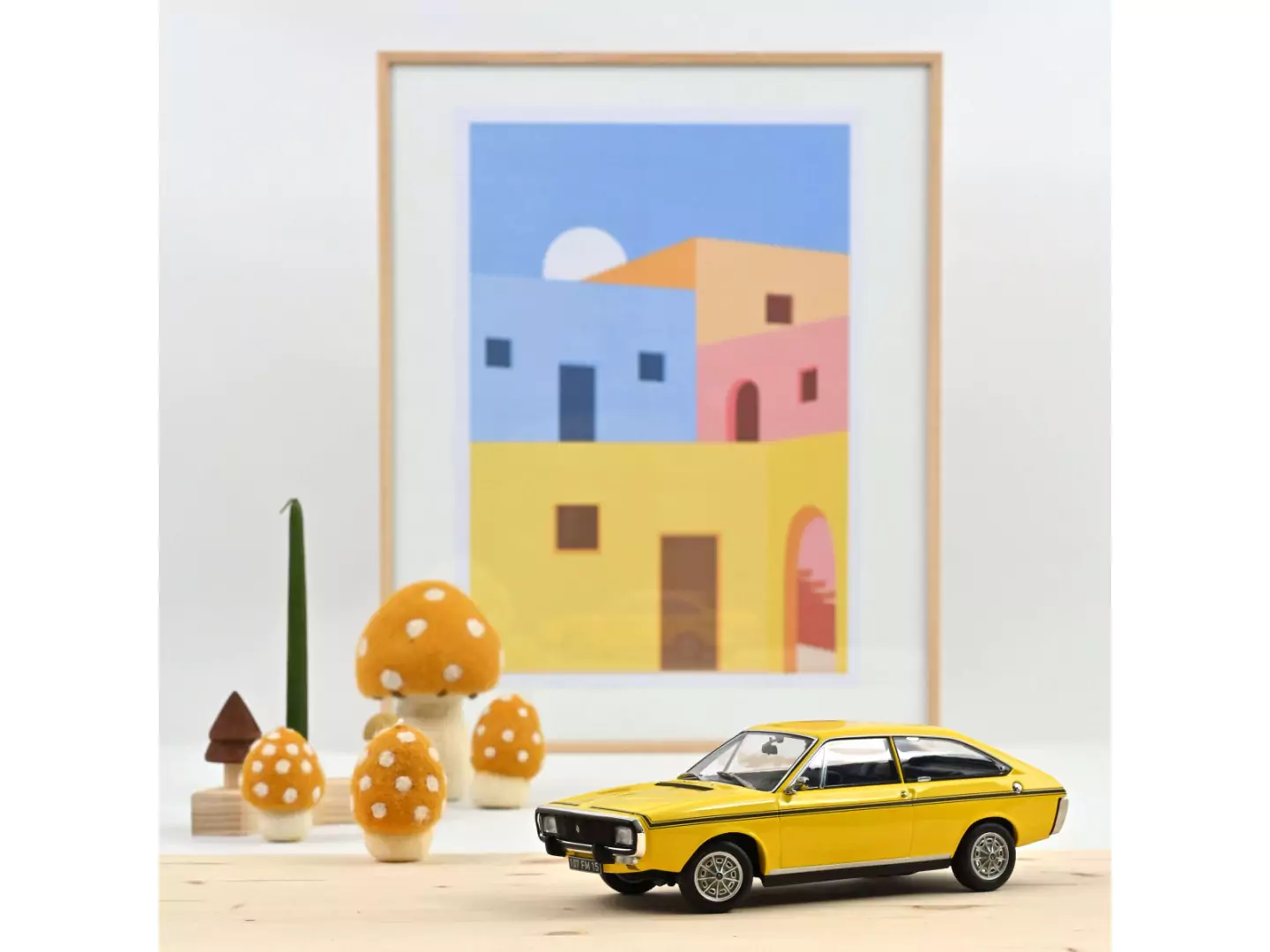 Marketplace - Renault 15 TL 1973 Jaune et deco noire - Norev - 1:18